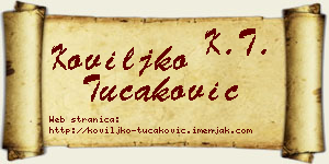 Koviljko Tucaković vizit kartica